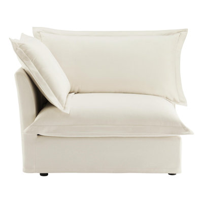 Canapé Koala LSF avec 1 coussin - crème