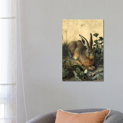 Hare by Hans Hoffmann - Wrapped Canvas Print