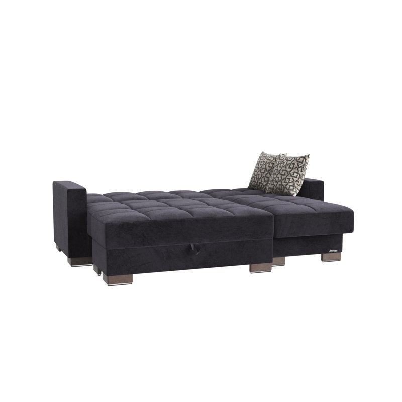 Chaise longue convertible avec rangement PrimeNest NimbusFlow