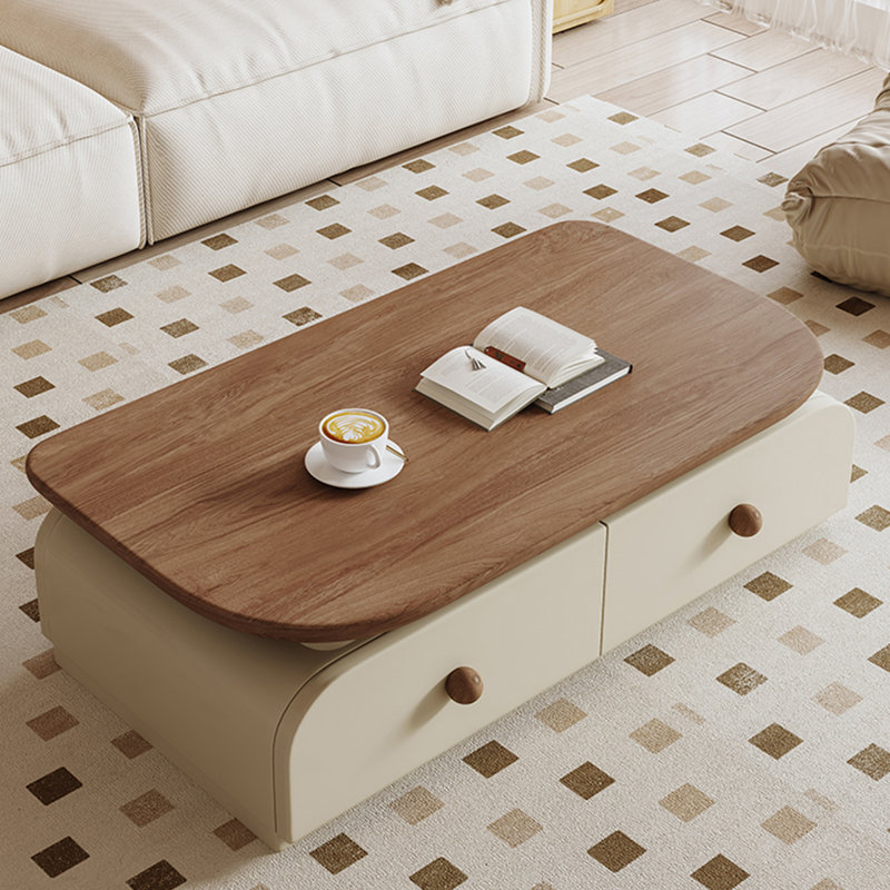 Table basse moderne de style américain., Brun
