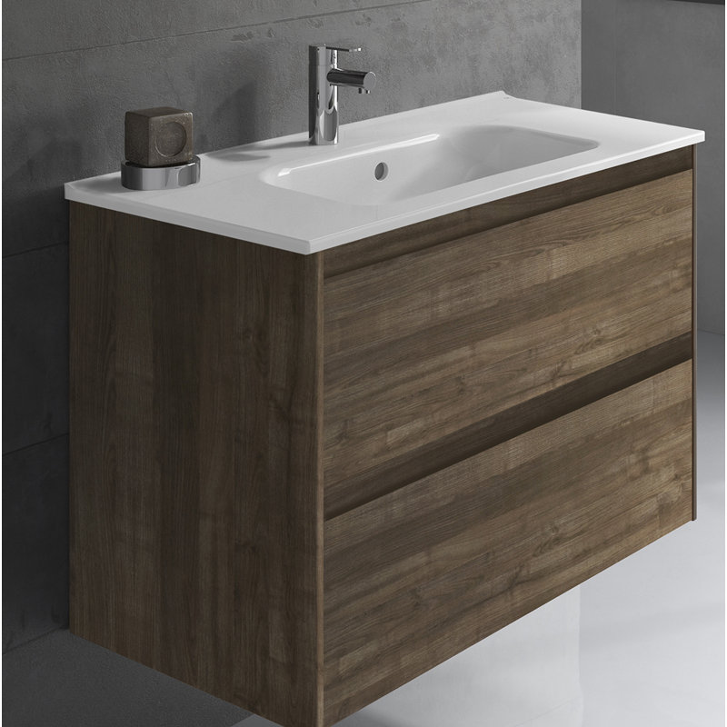 Ambra 23.8'' W Single Vanity, Matte White