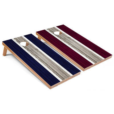 Striped Regulation 2x4 Cornhole Board Set