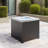 Aluminum Propane Outdoor Fire Pit Table with Hidden Fuel Tank Storage & Lid (Fully Assembled)