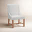 Chaise d'appoint rembourrée blanche Mya-98177797