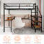 Lit mezzanine peu encombrant avec bureau en forme de L - structure en fer robuste, grand espace de rangement, garde-corps continu et conception silencieuse-2080535933