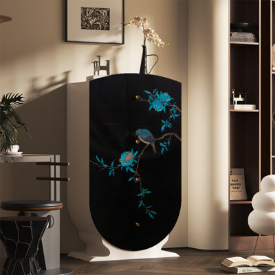 Modern 4-Drawer Storage Cabinet Accent Chest