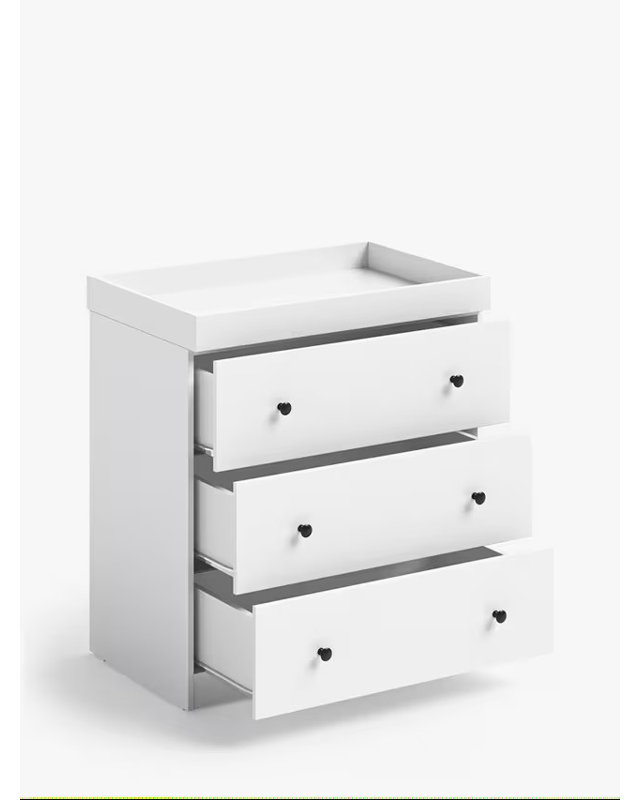 Harlington 3 Drawer Combo Dresser