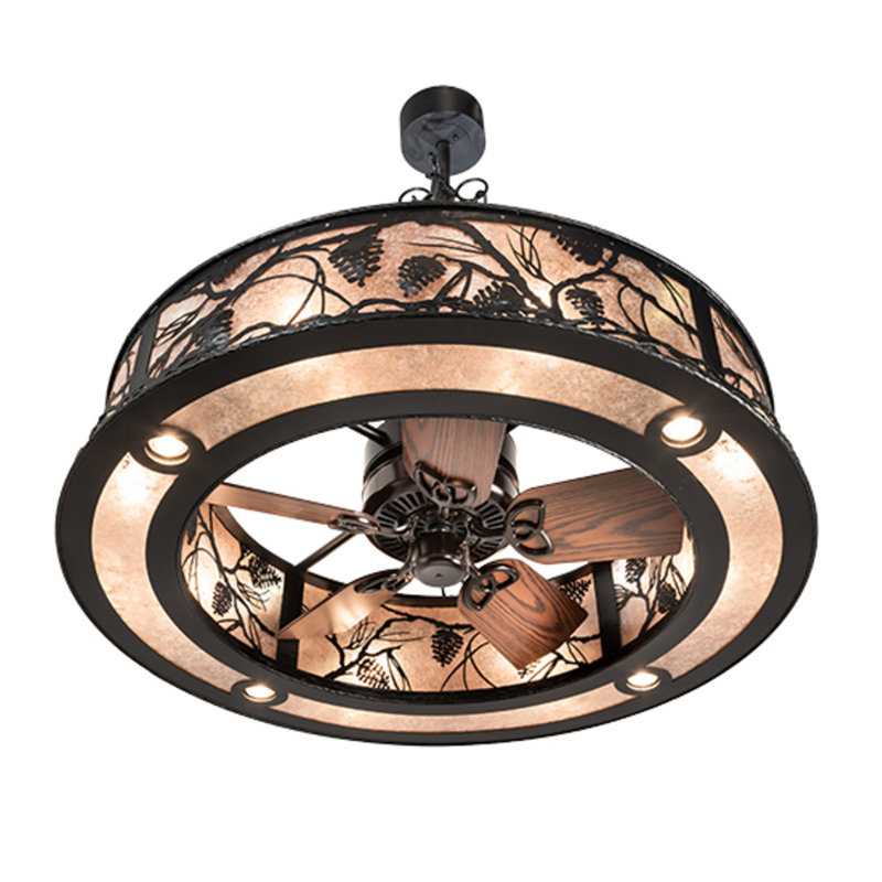Whispering Pines Downrod Ceiling Fan