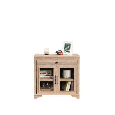 Brun - fini, base, rangement pour bureau personnel, tiroir spacieux, glissières pleine extension, portes en verre trempé, tablette réglable dissimulée, bureau en bois d'ingénierie rempli de métal, finition compacte, d'ingénierie