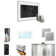 XDream Max Steam Shower Control Package with iSteamX Control and Steamhead in White 