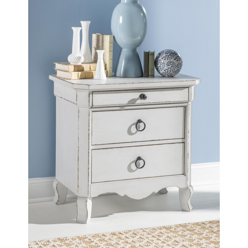 Table de chevet victorienne vintage avec alimentation et USB Country Living