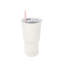 Stainless Steel 20 Oz. Tumbler With Straw, Miss To Mrs.