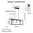 3-Light 26" Dimmable Rectangular Kitchen Island Chandelier
