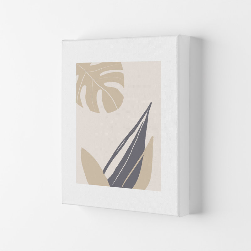 Mila Plant Leaf N21 by Pixy Paper - Print, Wrapped Canvas, 84cm H x 59.4cm W x 4cm D