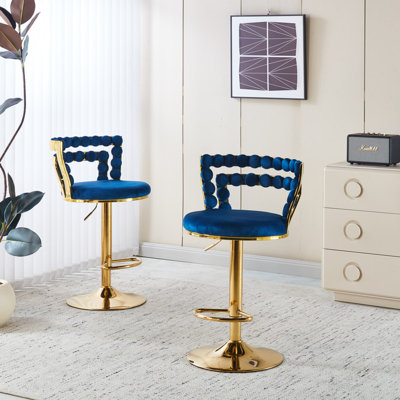 Ensemble de tabourets de comptoir Modern Modern avec siège et dossier rembourrés doux - ensemble de 2