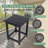 Vermont Square Acacia Wood Outdoor Patio Side Table-114281902