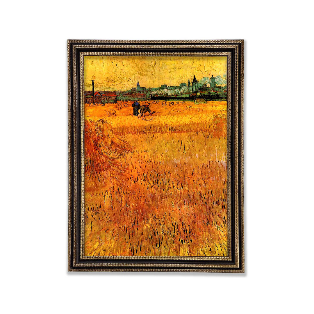 Van Gogh Arles Blick aus den Weizenfeldern - Druck