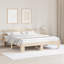 Vidaxl Bed Frame With Headboard Solid Pine Wood-126313009-113971068