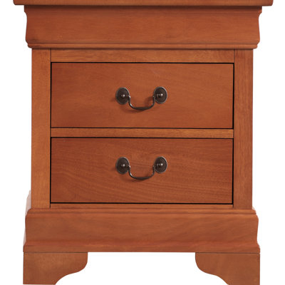 Elegant Oak Nightstand With Classic Design, Nightstand