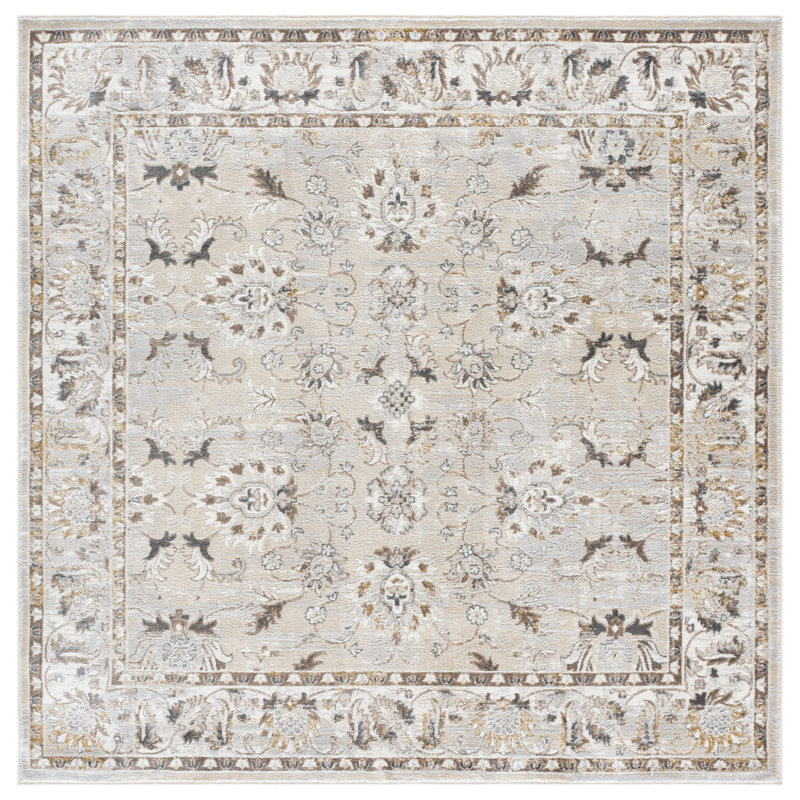 Msr Mulberry 6412 Performance Oriental Rug, 6'-7" X 6'-7" Square