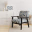 Fauteuil d'appoint rembourré bleu et blanc Ferns Tranquility - Cottage