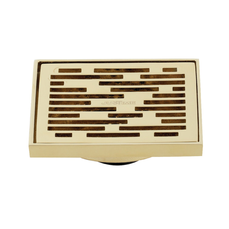 Kingston Brass BSF6310ORB Watercourse Transit 4" Square Grid Shower Drain, Oil Rubbed Bronze