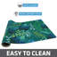 Napperon pour animal de compagnie, tapis d'alimentation pour chien et chat - Tissu absorbant, envers imperméable, antidérapant, lavable à la machine (vert Lulu) (12 po x 20 po) (fabriqué aux États-Unis)-59762548