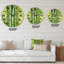 Tiges de bambou vert vif - Horloge murale transitionnelle-60328599