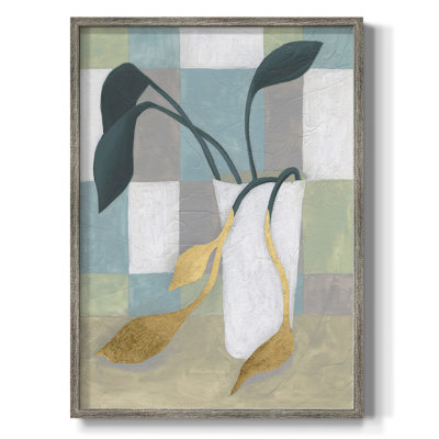 Plant Vased I Framed Print - Solid Wood