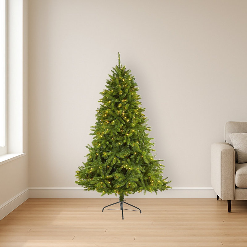 Lighted Artificial Christmas Tree, 6' H
