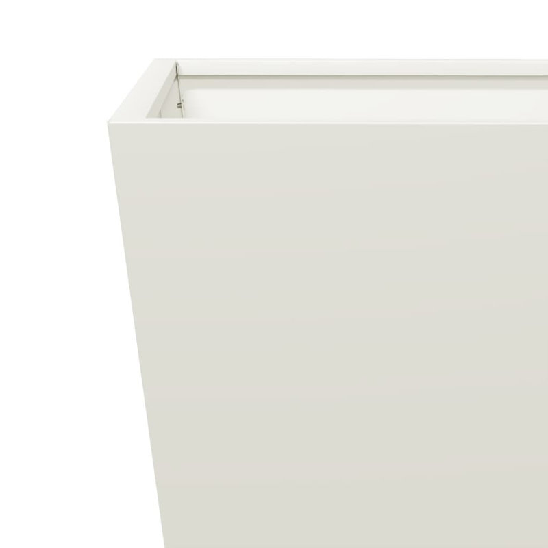 Asua Metal Planter Box, White , 30cm H x 30cm W x 30cm D