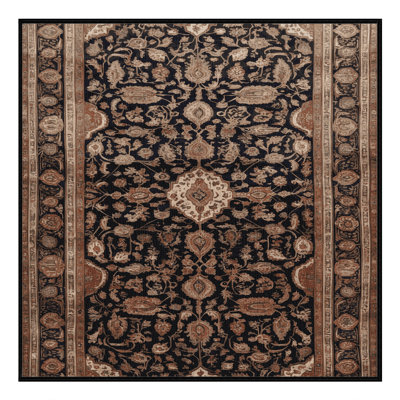 Tapis brun lavable à la machine