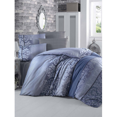Ensemble de housse de couette en mélange de coton Makaila