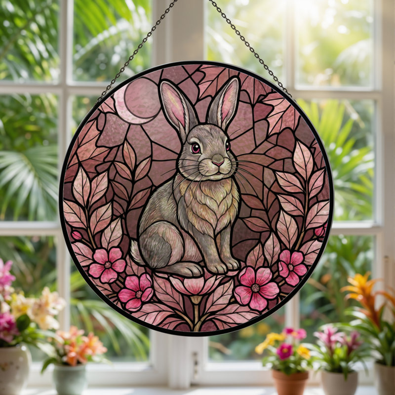 Panneau de vitrail en verre coloré 12 "H 12", H 12 po x l 12 po