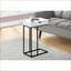 Table basse de coin contemporaine en stratifié brune peu encombrante pour vestibule et amp; Chambre à coucher