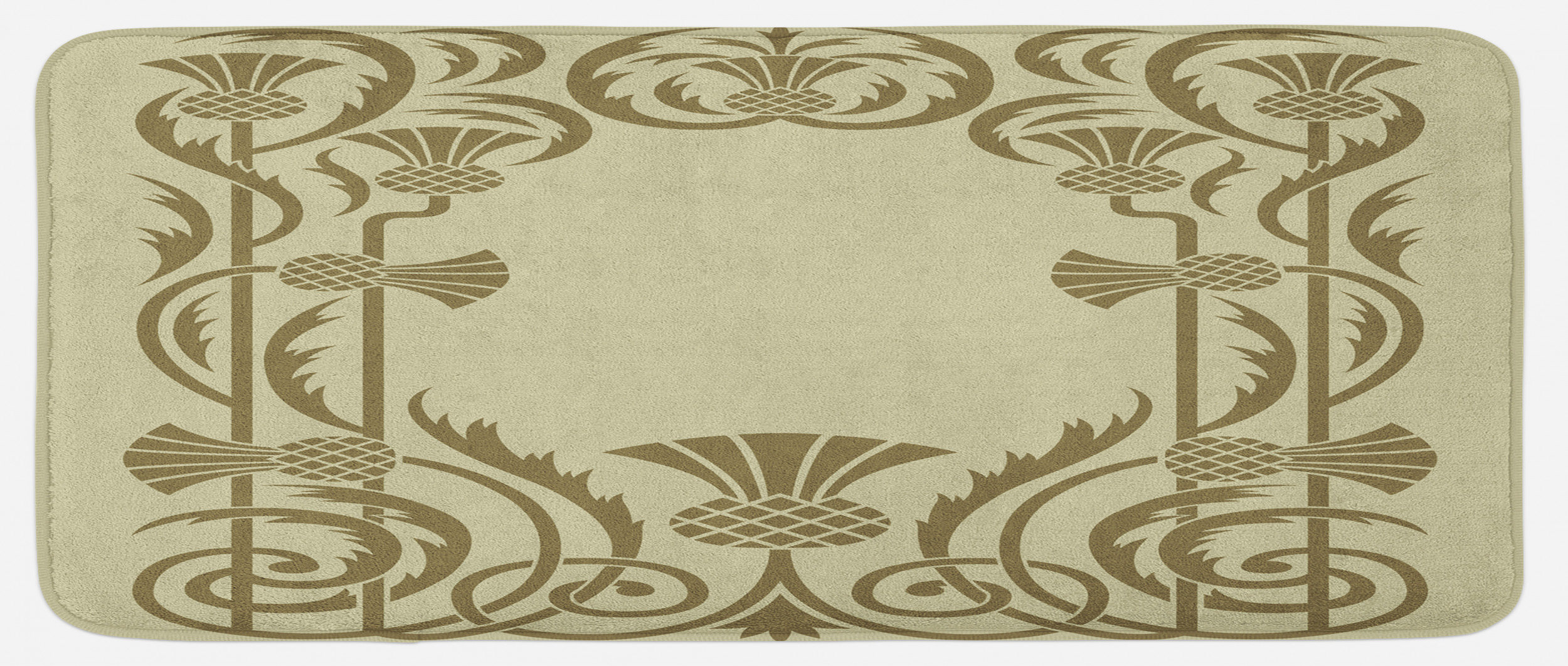 East Urban Home Art Nouveau Kitchen Mat | Wayfair
