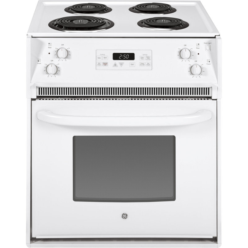 27" 3 cu. ft Drop-In Electric Range, White