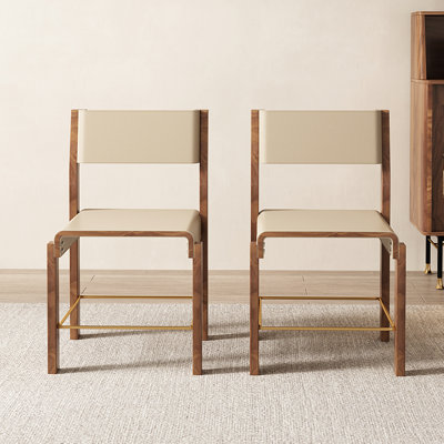 Genuine Leather Upholstered Dining Chair