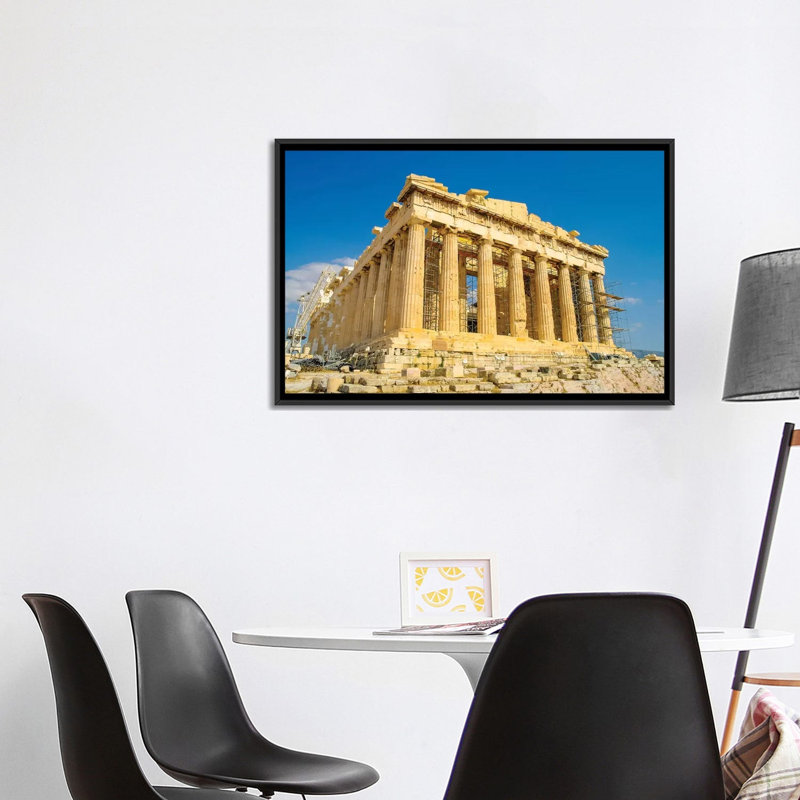 « Athens » par Ben Heine-reproduction de photo, Pas de tapis, H 26 po x l 40 po x 1,5 po, Toile avec cadre noir