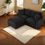 Canapés modulaires peu encombrants avec rangement, polyester durable, conception moderne pour salle familiale