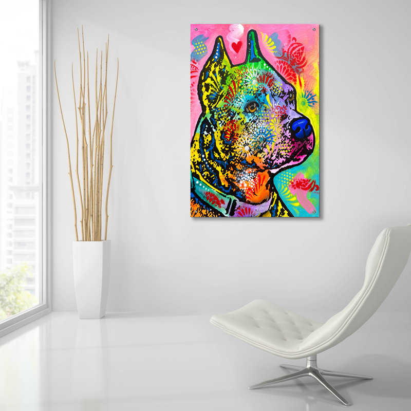 Art mural en verre «Did That Tree Just Wave At Me» par Dean Russo, H 36 po x l 24 po x P 0,2 po