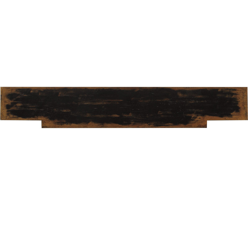 Transitional Ebony Black 72'' Rectangular Console Table with Storage