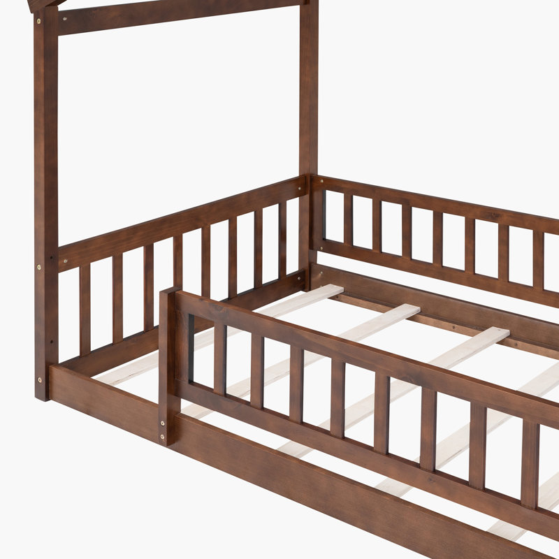 Lit Shelocta, Simple, Noyer