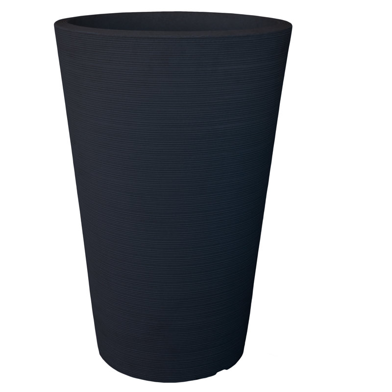 Pot à fleurs en plastique conique Jemima, H 38,6 po x l 25,5 po x P 25,5 po
