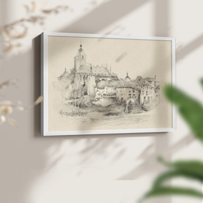 Vintage Sketch Work-XXXIII -Framed Print - Restickable