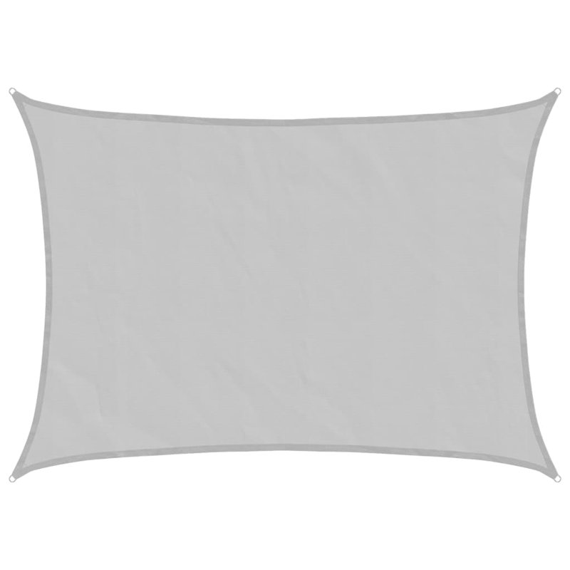 Cardis 100% Polyester Oxford 7m x 5m Rectangle Shade Sail, Light Grey