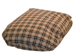 Classic Check Geometric Cotton Pet Bed