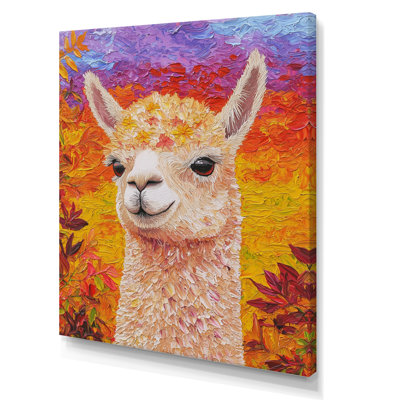 Expressive Whispers Of Alpaca I - Alpaca Canvas Print