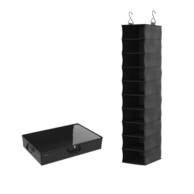 2-pc. Fabric Under-bed and 10-Shelf Shoe Organizer