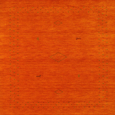 Tapis de zone orange contemporaine